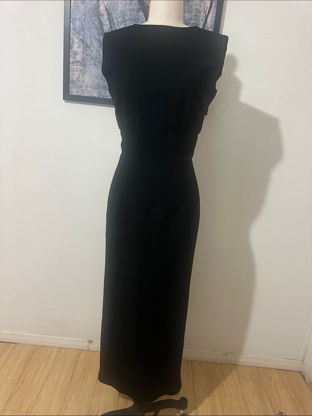 Fashionomics Elegant Black Maxi Dress